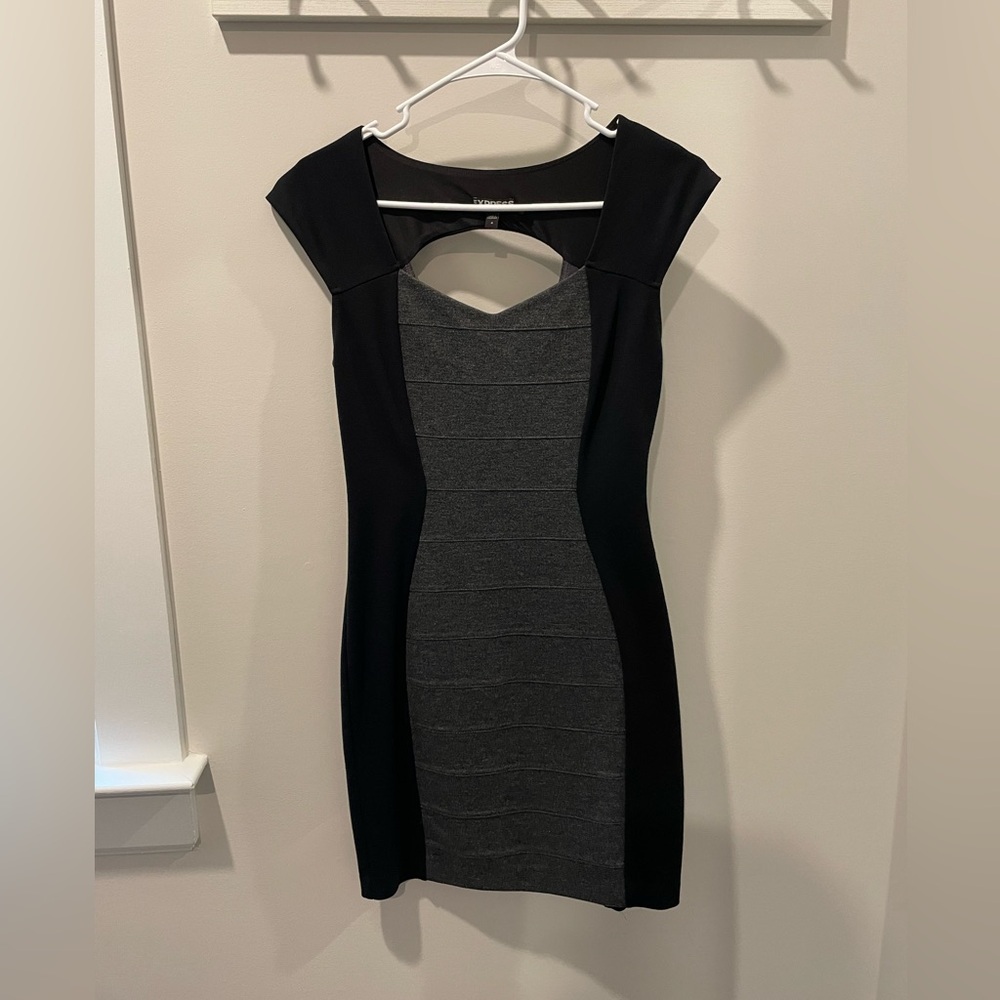 Express Bodycon Black and grey